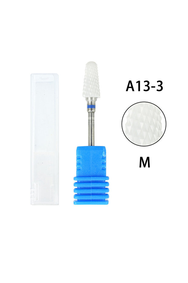 A13-3-10Pcs 10 قطع من رؤوس مثقاب الأظافر السيراميكية مقاس 3/32، احترافية ومتينة، لإزالة طلاء الأظافر الجل، Cle