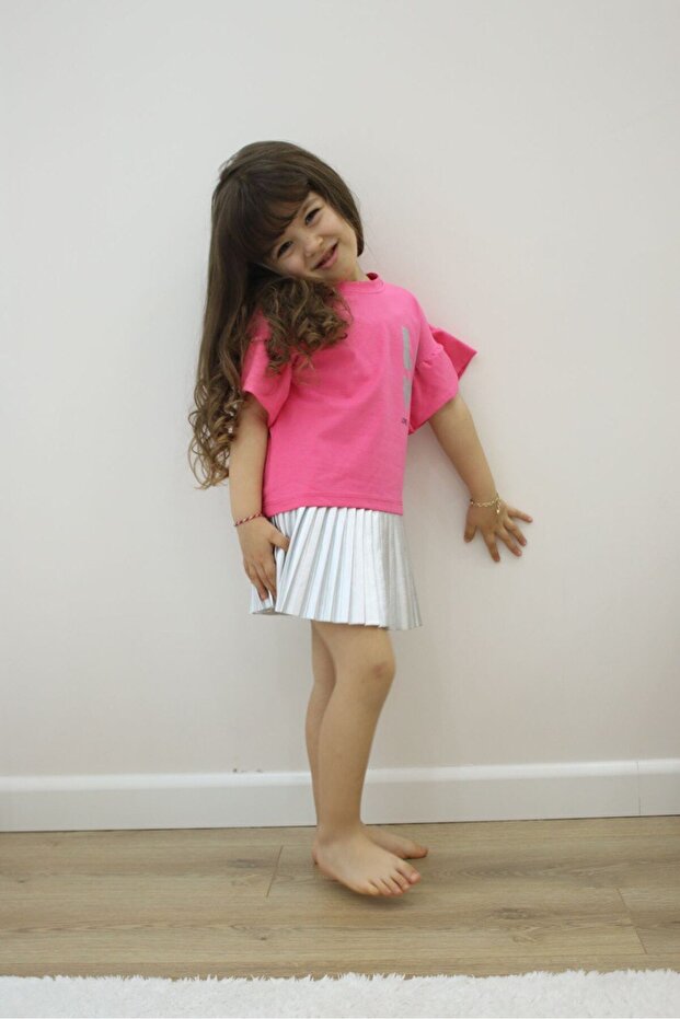 Girl's Cotton Comfortable Cut Daily Combination Set-Jlb-130