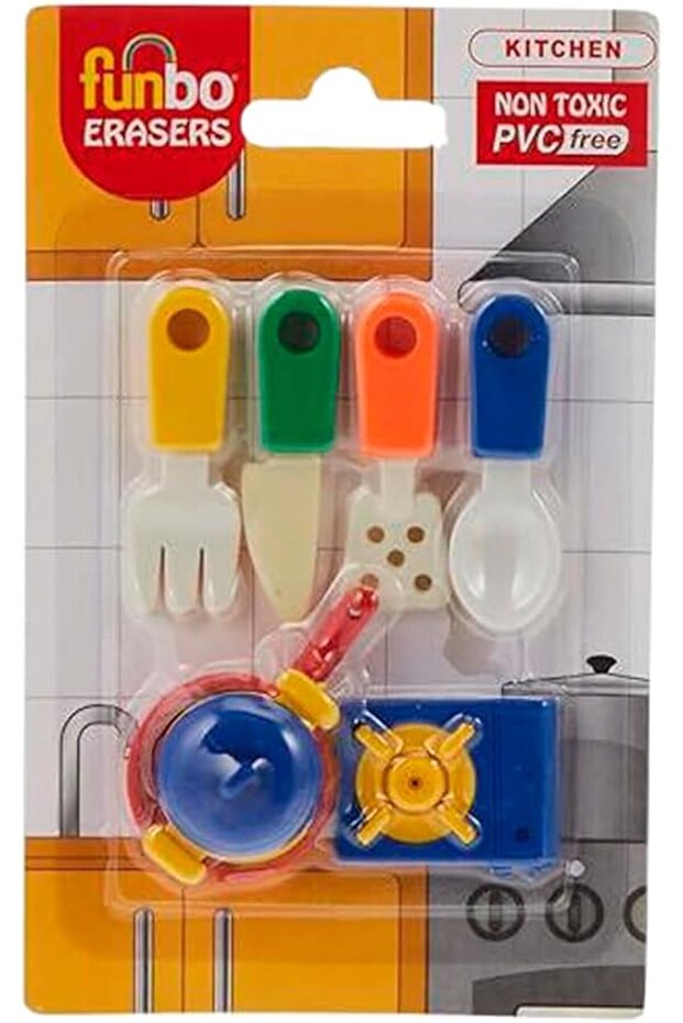Erasers 6 Pcs Set