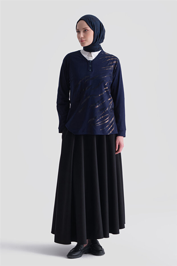 Combed Navy Blue - 2