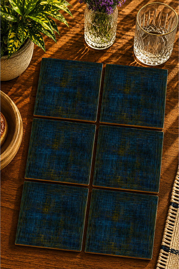 Modern Design Set of 6 Coasters - Uv Printing Mdf - 10X10 cm