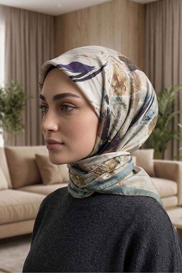 Patterned Soft Scarf - 055 - 2