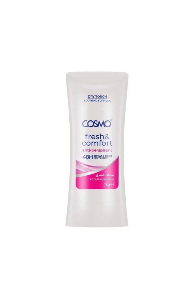 COSMO Fresh Comfort Antiperspirant Stick for Women – 75g | 48-Hour Odor Protection, Alcohol-Free, Gentle on Skin