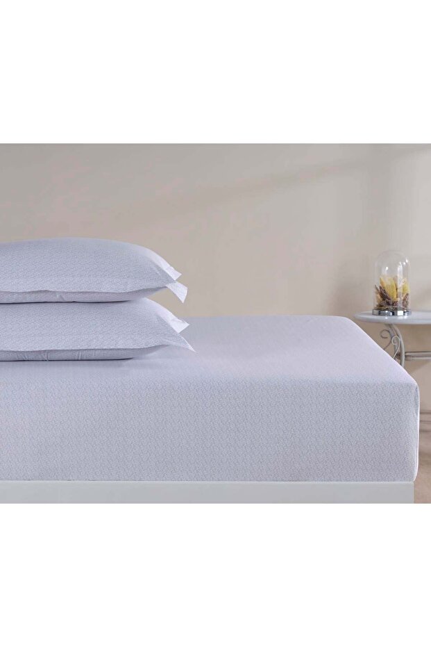 Single Fitted Sheet Set 120X200 Mira Blue