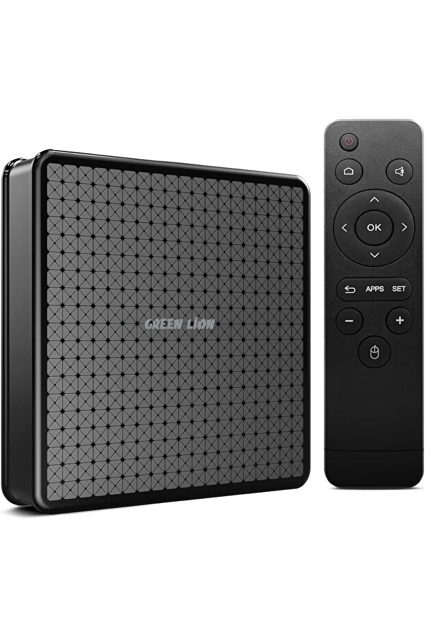 Android TV Box, 2GB RAM & 16GB ROM, WiFi & Bluetooth Connectivity, 4K Media Player, HDMI & USB & AV Outputs, TV Box with Remote, 128GB TF Card, Google Play, Shahid, Netflix, Youtube