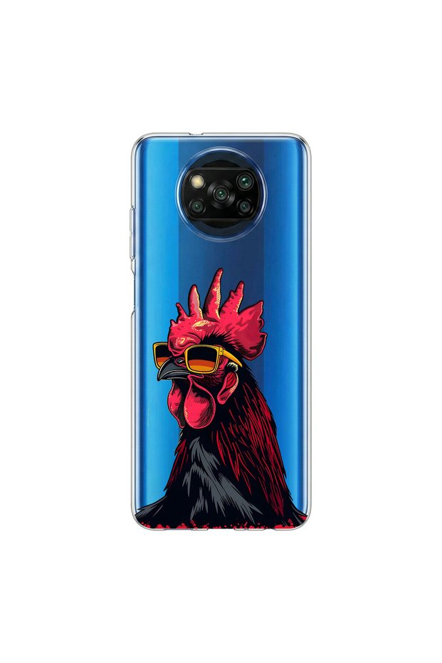 Poco X3 Pro Compatible Cool Animal 2 Design Transparent Case