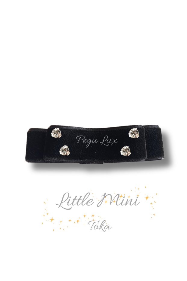 Little Mini Lux Velvet Clip with Stone Closure 1 Piece, Holiday, Celebration, Special Day 14