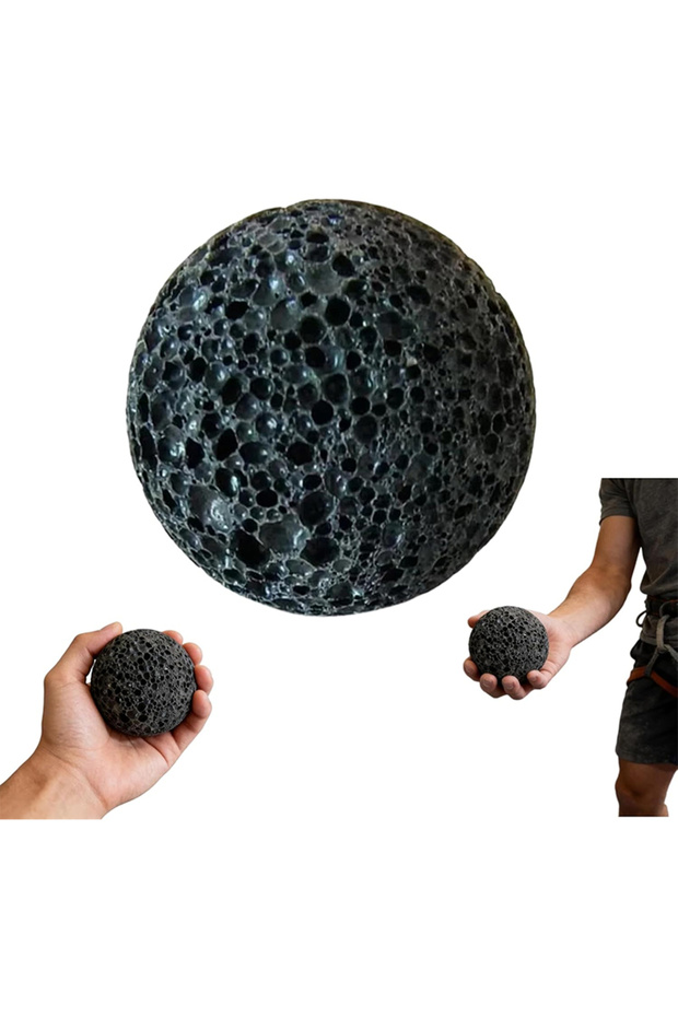 black Callus Ball For Hand Decor Moon Grip Ball Callus Rock Building Grip Trained Fidget Athletes No