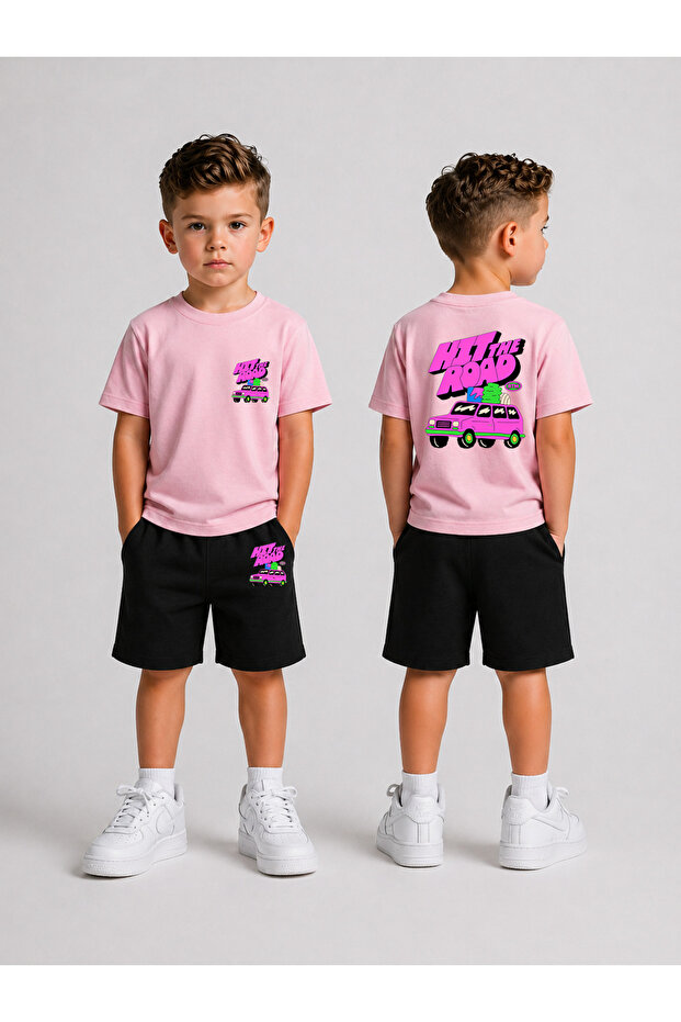 Children's T-Shirt and Shorts Set Printed Cotton Summer Combination