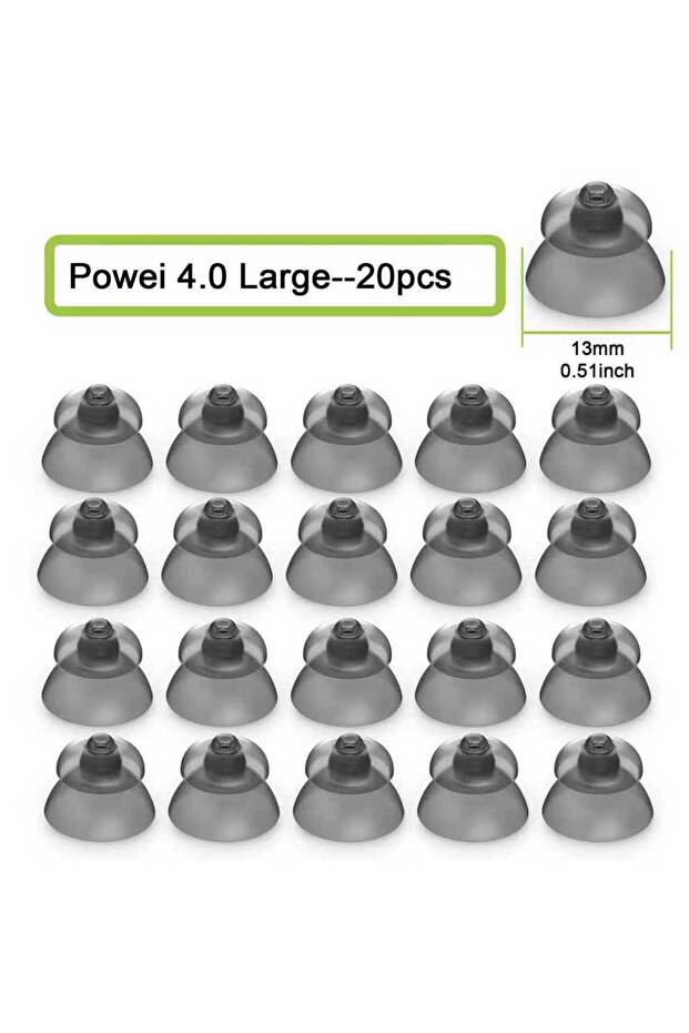 L-20 قطعة من أغطية سماعات الأذن البديلة لـ Phonak، أغطية سماعات الأذن (عبوتان، 20 قطعة)، لسماعات Phonak