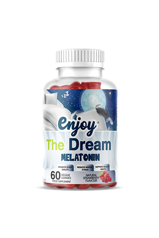 Enjoy The Dream Melatonin, Strawberry, 60 Gummies