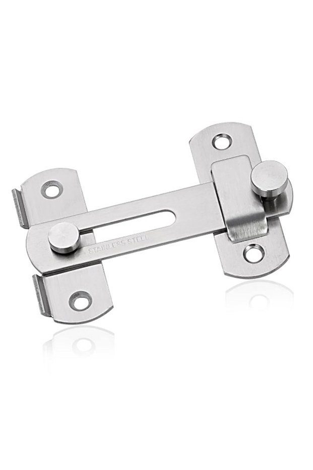 Large 180 Degrees Stainless Steel Child Safety Cabinet Locks Sliding Door Snap Lock Durable Door La