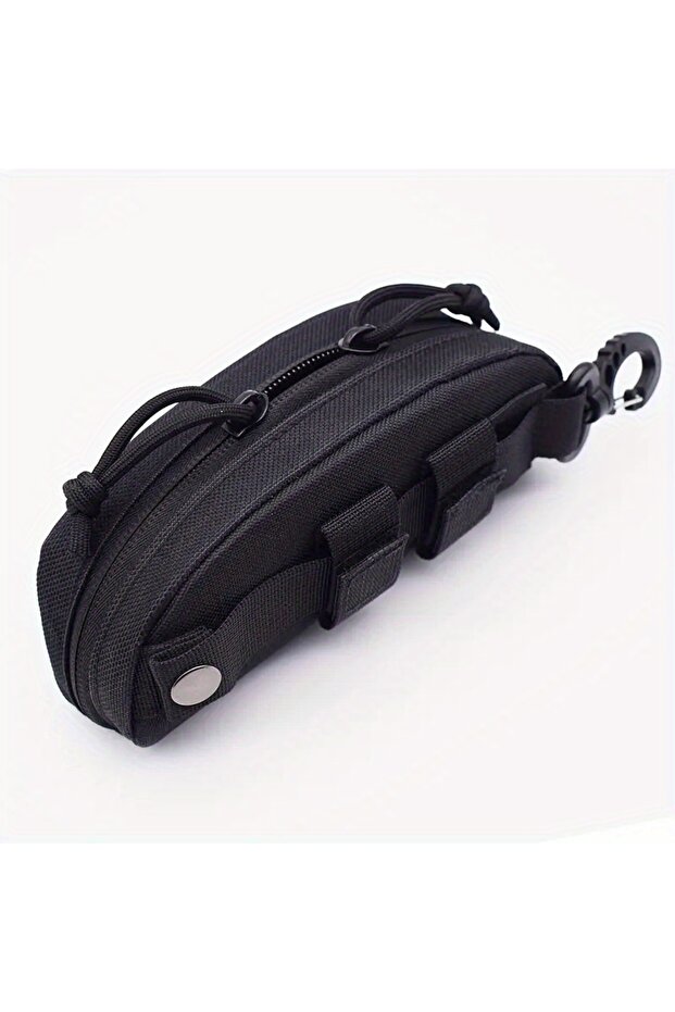 Black Tactical MOLLE Eyeglass Case Hunting Shockproof Protective Goggles Box Portable Outdoor Sungla