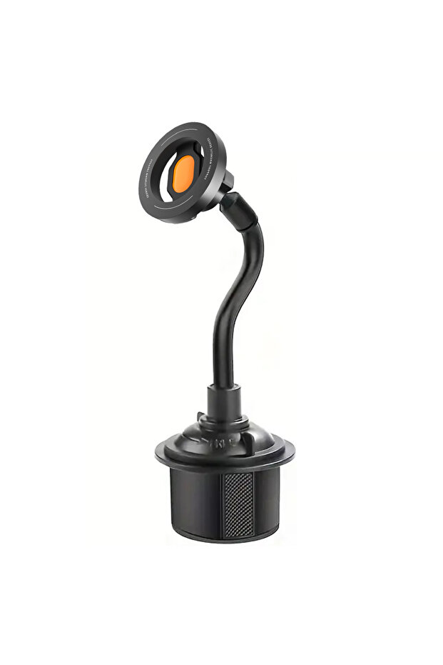 Orange Universal Magnetic Car Cup Mount Phone Holder Stand Cradle for IPhone 16/15/14/13 12 Pro Plus