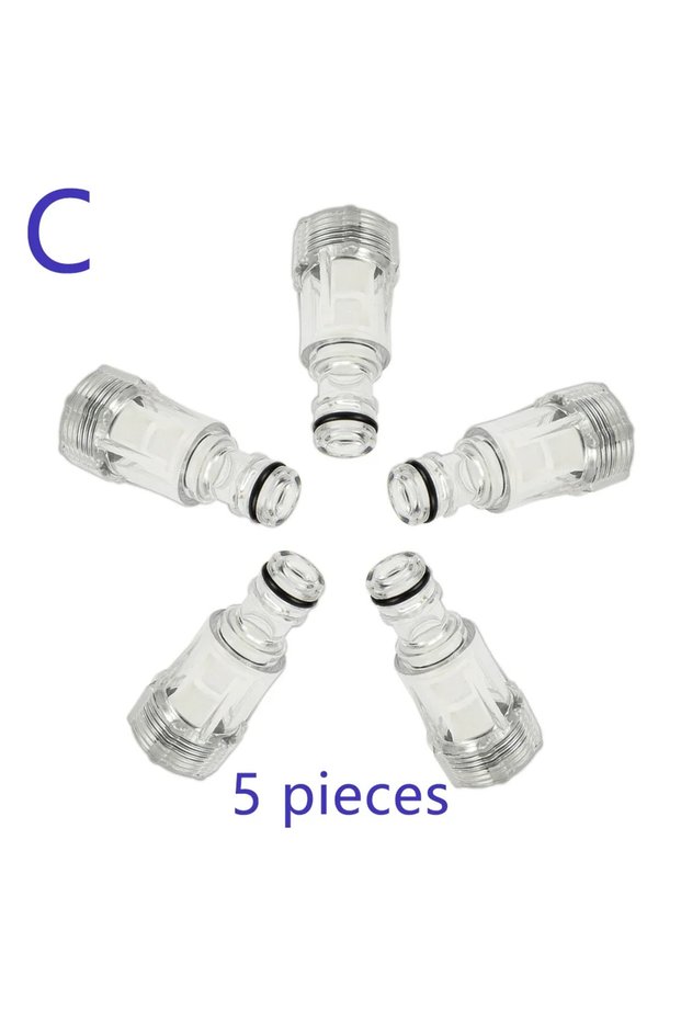 5 PSC Water Inlet Filter Kit for High Pressure Washer - Compatible with Black Decker Bosch Huter Pat
