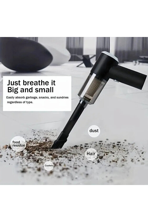 Portable Wireless Car Vacuum Cleaner Wireless Vacuum Cleaner Dual Use for Home and Car 120W High ...