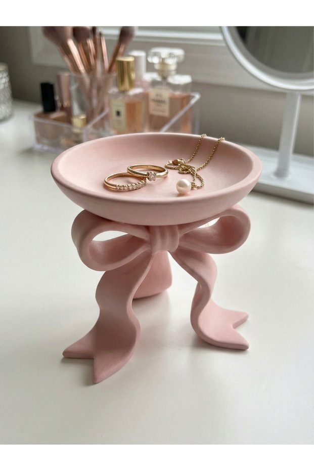 Bow Design Jewelry Stand & Decorative Jewelry Organizer | Modern Jewelry Tray