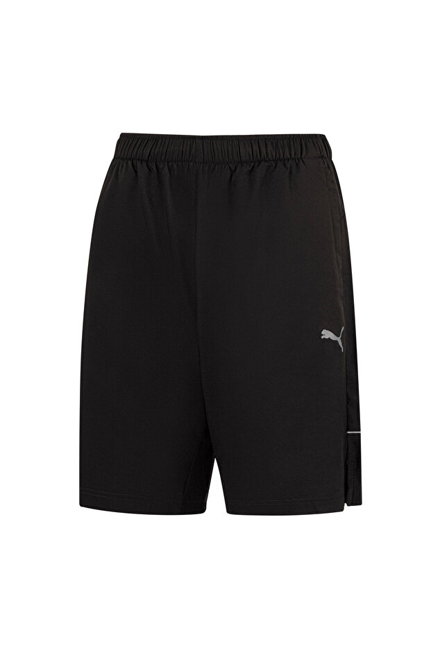 Men Active Polyester 8" Shorts - Black