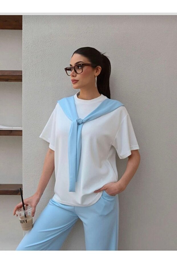 Modal Shawl Collar Set - 3