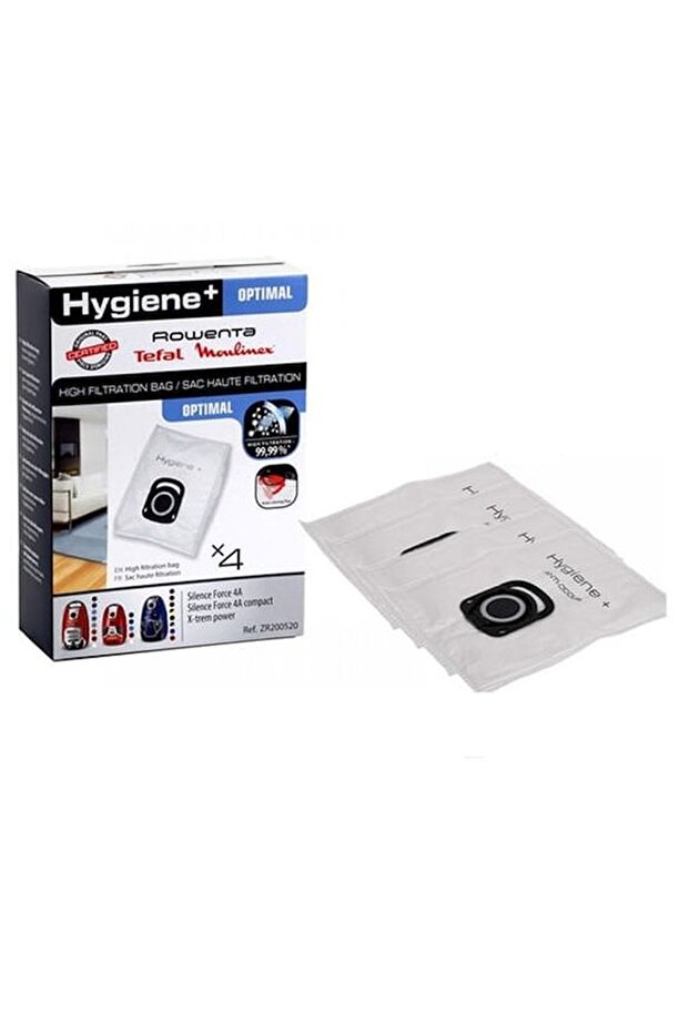 كيس غبار روينتا المتوافق مع Hygiene RO6455EA، 4 قطع
