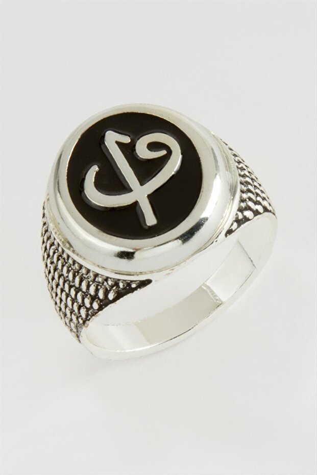 Gldisptm V Elif Metal Men's (51818) Ring-Silver Color