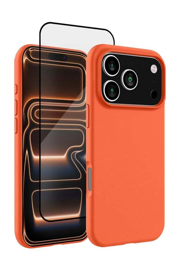 2 Packs Silicone Protective Phone Case for iPhone 17 Pro - Soft Anti-Scratch Microfiber Lining