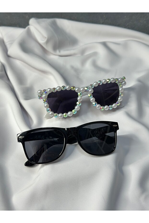 Pearl and Janjan Women's and Black Men's Glasses 2-Pack
