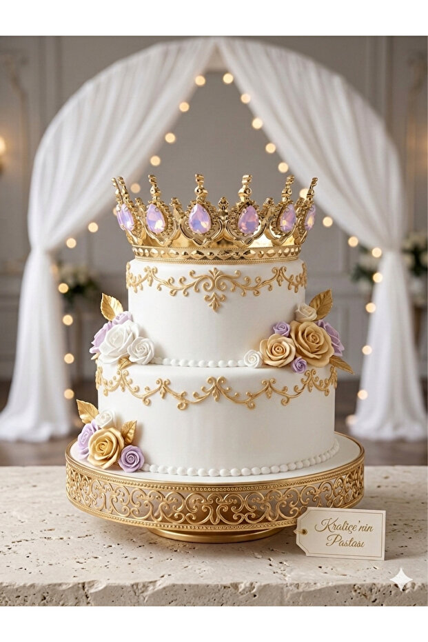Lila Stone Gold Crown | Pasta Taci
