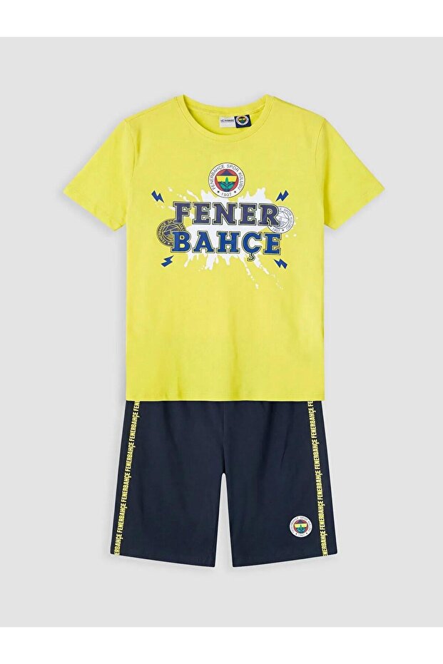 Fenerbahçe Printed Boys' Shorts Pajama Set (S6)