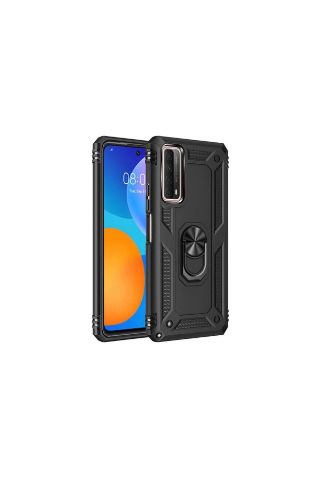 Huawei P Smart 2021 Case Sofia Silicone Cover with Ring - Black