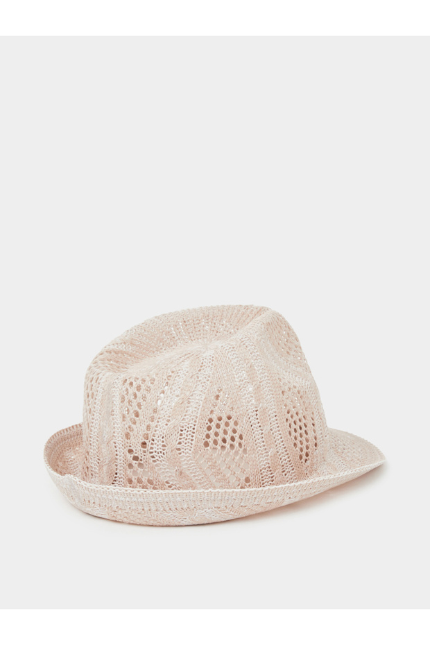 Cut-Out Patterned Hat - 3