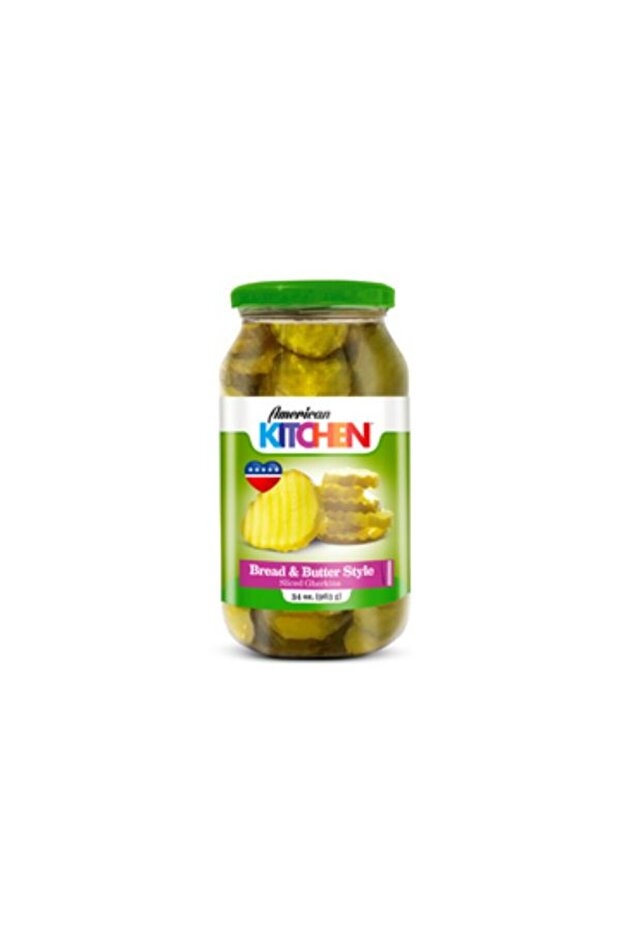 Amc Kitchen Sliced Gherkins Burger Style 34Oz