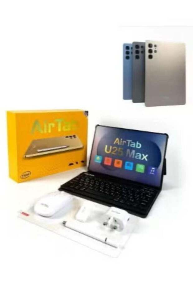 جهاز لوحي AIR TAB U25 Max بشاشة 10.1 بوصة، يدعم 5G، يعمل بنظام أندرويد 15، مع ذاكرة وصول عشوائي 16 جيجابايت وسعة تخزين 1 تيرابايت | معالج MTK6991 ثماني النواة