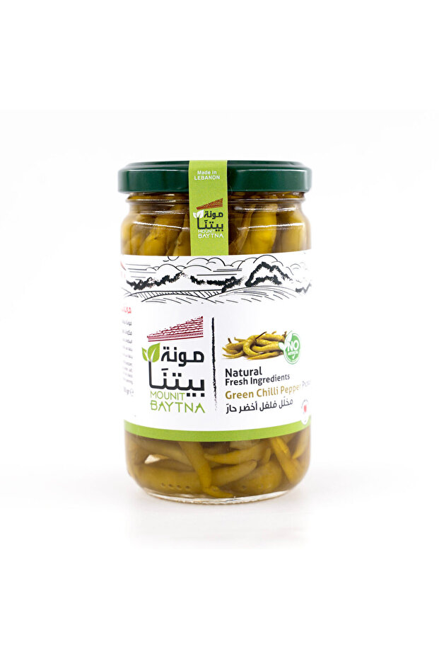 Green Chilli Pepper Pickles 350 g