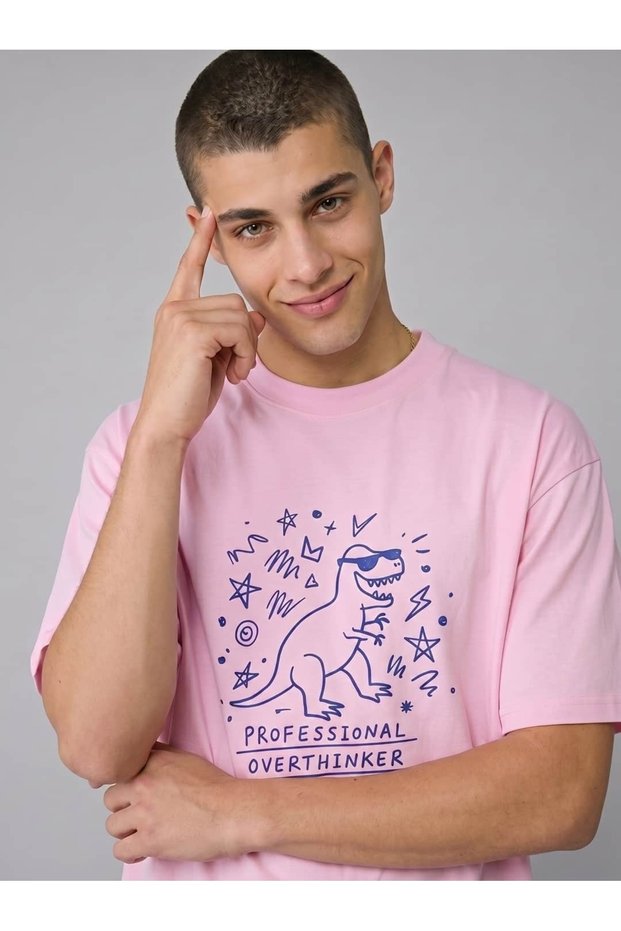 Overthinker Oversize Fit Men's T-Shirt - C101