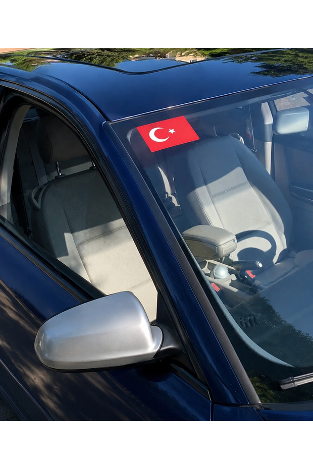 Turkish Flag Sticker 12*8 Car Auto Motorbike Mirror Compatible
