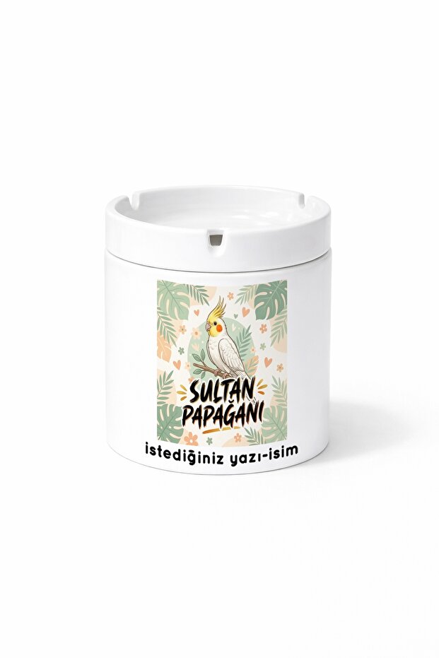 Animal Cockatiel Double-Sided Printed Ash Tray Ashtray Gift