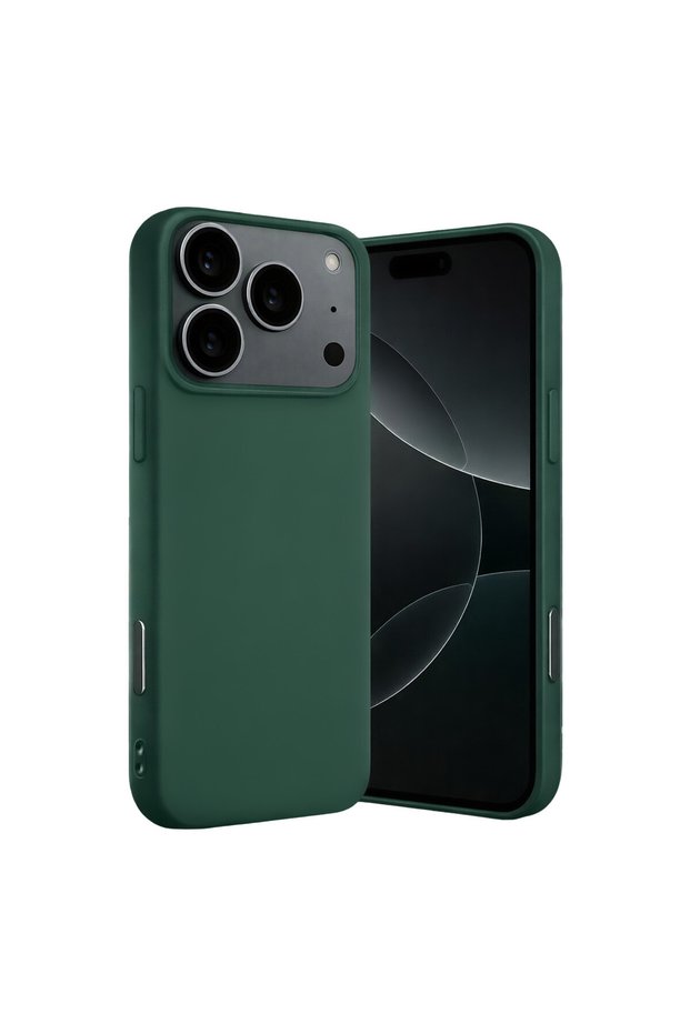 iPhone 17 Pro Max Compatible Nano Velvet Silicone - Dark Green