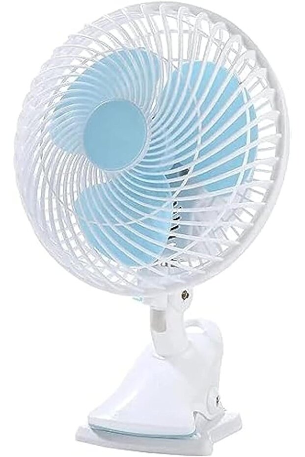 8-Inch Electric Table Fan - Multiple Speed Settings, Oscillation, Rotating & Static Features - Portable Desktop Cooling Fan For Home Or Office Use