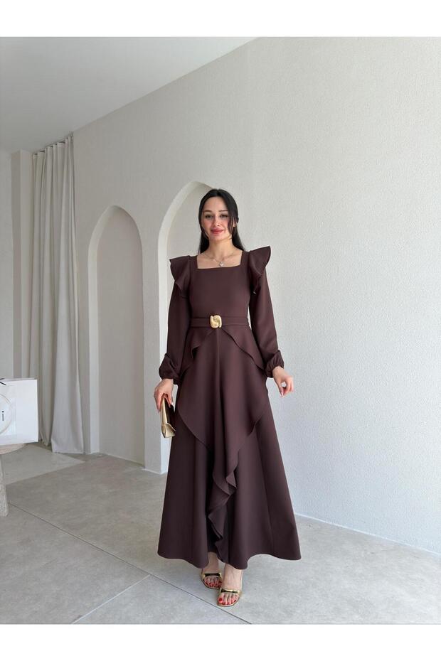 Faura Maxi Dress 6954 - Bitter Brown