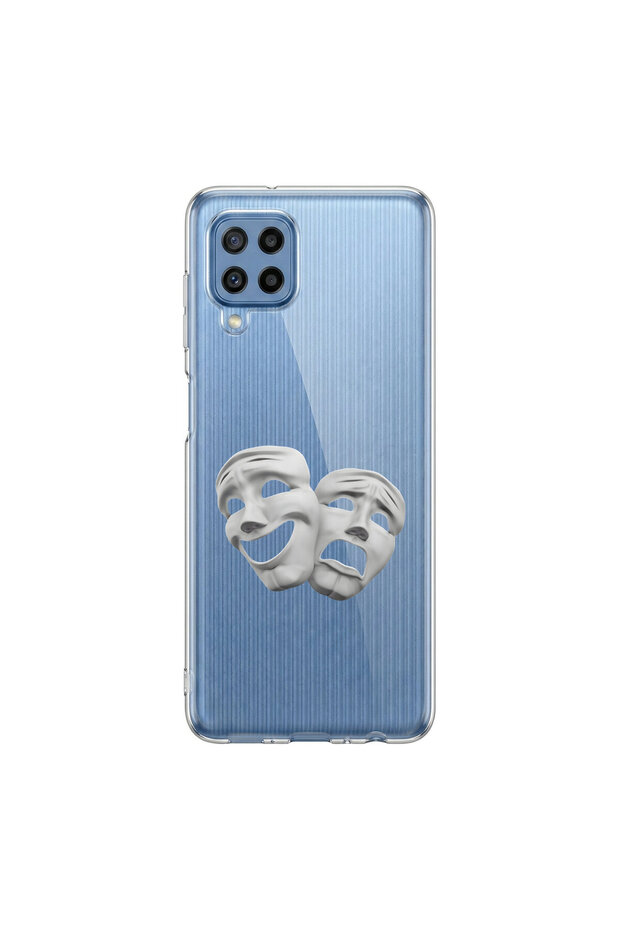 Samsung Galaxy M32 Compatible Aesthetic Face 6 Design Transparent Case