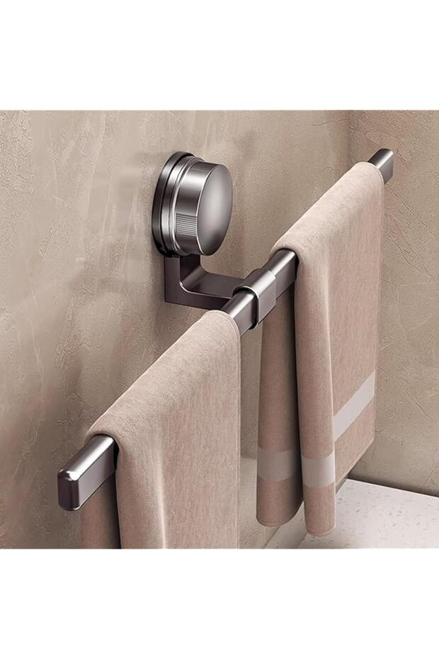 40 cm Suction Cup Towel Bar, Adjustable 16 Inch Adhesive Towel Rack