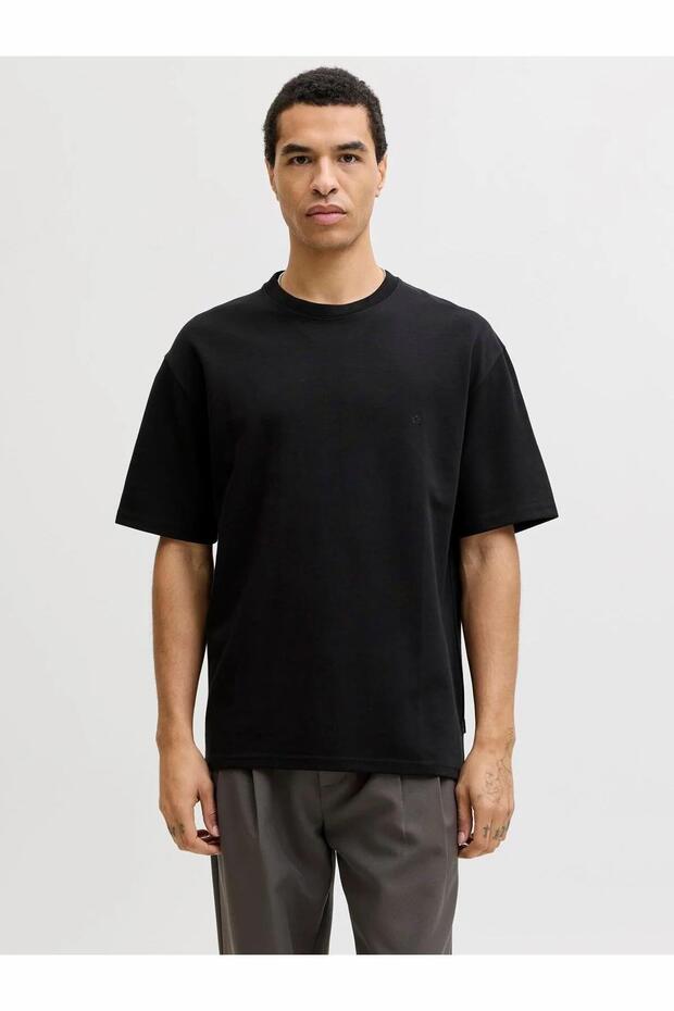 تي شيرت JPRBLAETHAN SS LOGO TEE SN أسود
