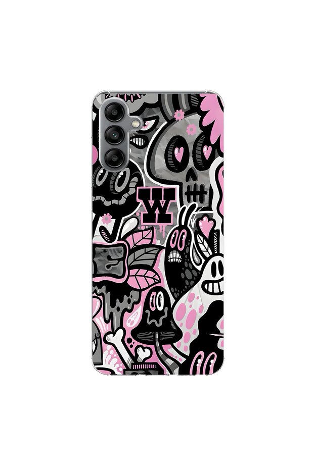 Samsung Galaxy A04S Compatible Graffiti 10 Design Transparent Case