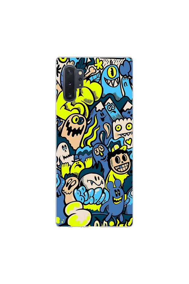 Samsung Galaxy Note 10 Compatible Graffiti 11 Design Transparent Case