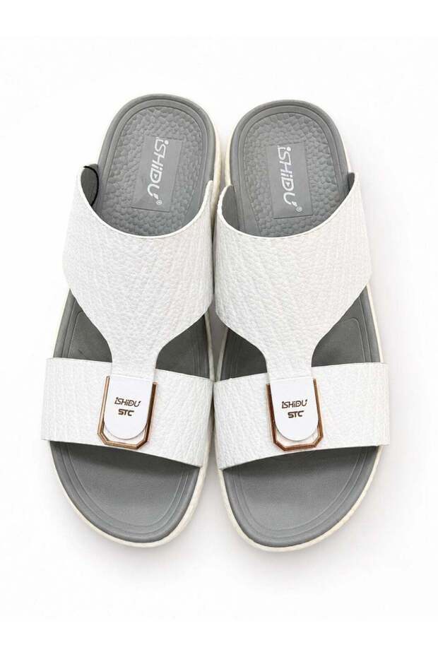 Men's Traditional Arabic Leather Sandals - Premium Comfort Slippers