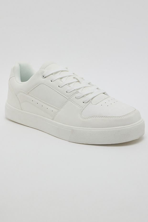 Solid Lace Up Sneakers