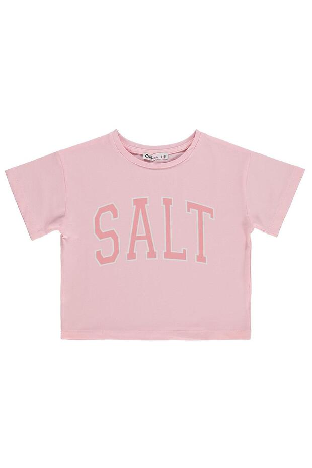 Salt Printed T-Shirt for 2-5 Years Old - Pink