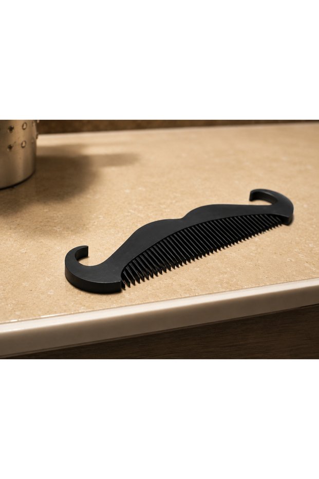 Mustache Shaped Beard Comb Men's Grooming Comb Pocket Type Beard and Mustache Comb Pla