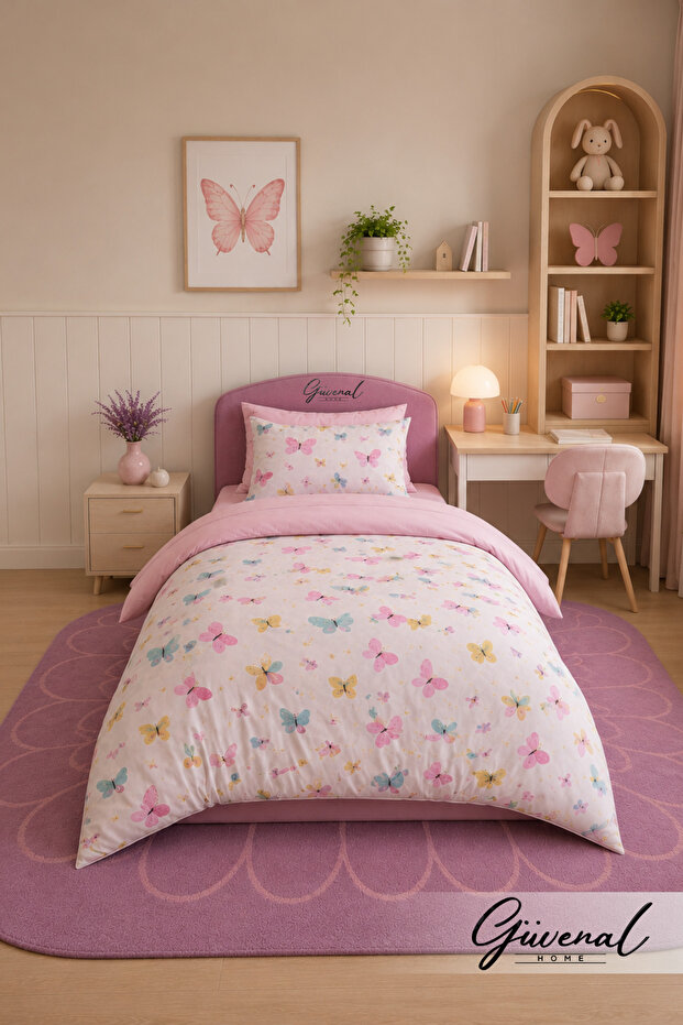 Lumi | Single Elastic Sheet Duvet Cover Set | Duvet Cover | Elastic Fitted Sheet | Pillowcase | Sleeping Set